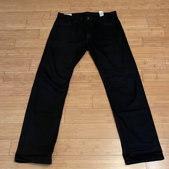 NEW! Banana Republic Straight Black Jeans 36w x 34L - Picture 2 of 12